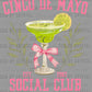 Cinco De Mayo Social Club Ready to Press Transfer DTF Transfer Sublimation Transfer