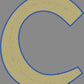 C Karla 2 Color Approximately 10" tall Spangle Transfer