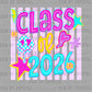 Class of 2026 Pink Ready to Press DTF Transfers Sublimation Transfers