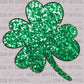 St. Patrick's Day Clover Faux Sequins Ready to Press Transfer