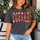 Cobras Maroom Cropped Comfort Colors T-Shirt