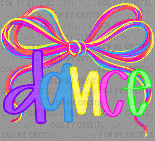 Colorful Dance Ready to Press Transfer DTF Transfer Sublimation Transfer