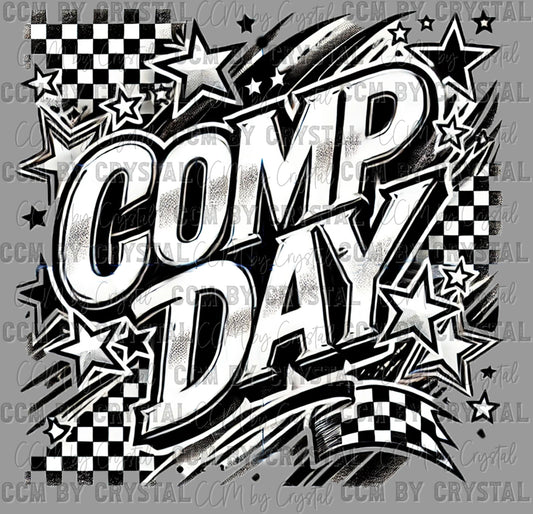 Comp Day Cheer Ready to Press Transfer DTF Transfer Sublimation Transfer