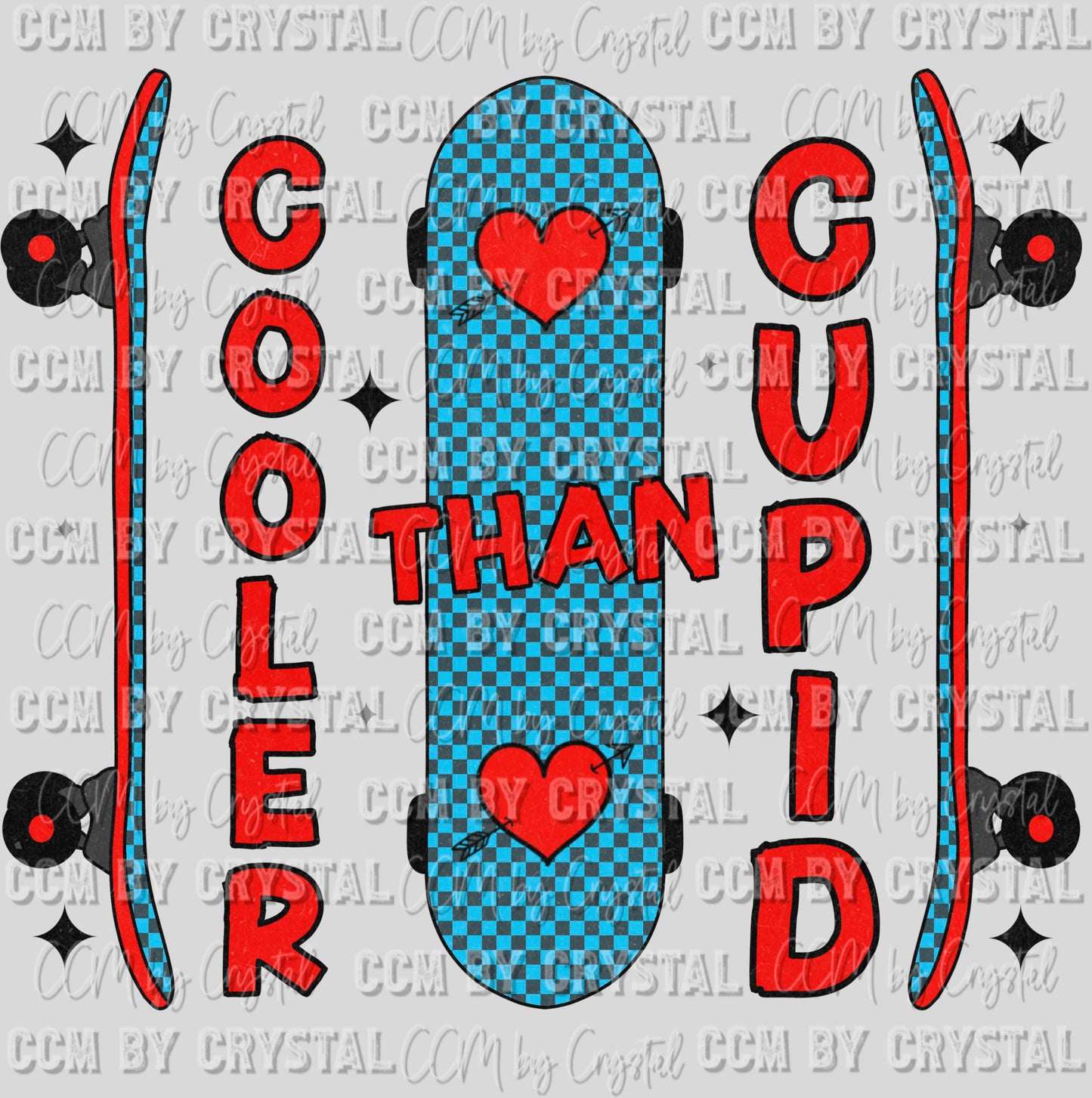 Cooler than Cupid Valentine's Day Ready to Press Transfer DTF Transfer Sublimation Transfer