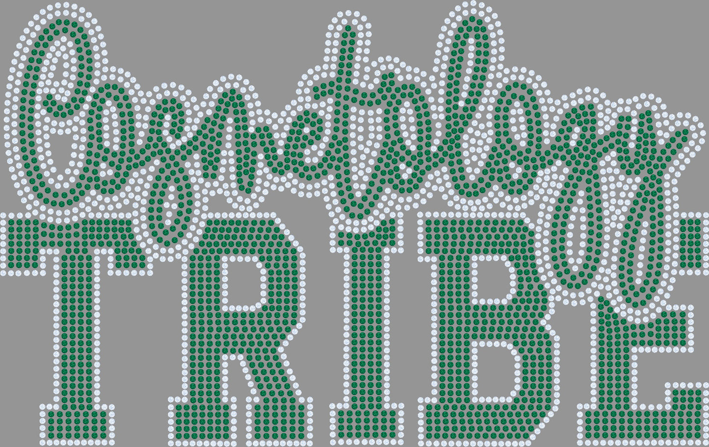 Cosmetology Tribe 2-Color Approximately 11" wide Spangle Transfer