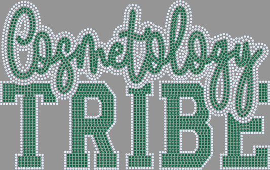 Cosmetology Tribe 2-Color Approximately 11" wide Spangle Transfer