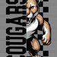 Cougars Checkered Sports Mascot Ready to Press Transfer DTF Transfer Sublimation Transfer