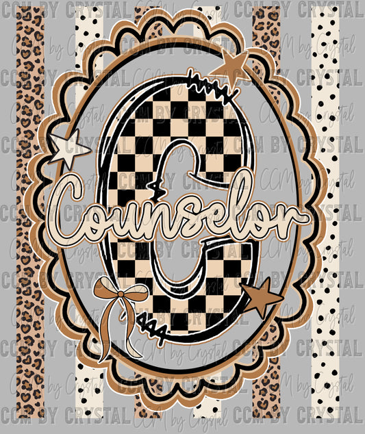 Counselor Back to School Ready to Press DTF Transfers Sublimation Transfers