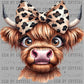 Funny Highland Cow Ready to Press Transfer DTF Transfer Sublimation Transfer