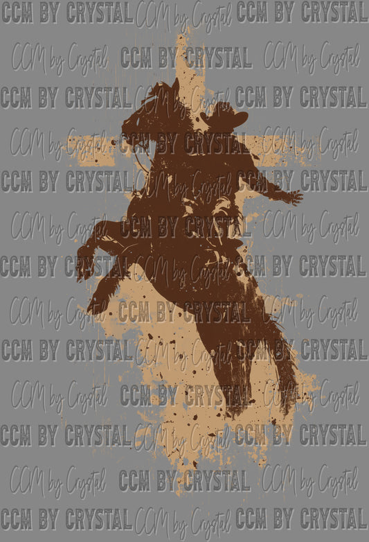 Western Cowboy Cross Ready to Press Instant Peel DTF Transfers Sublimation Transfers