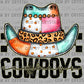 Cowboys Cartoon Mascot Ready to Press Transfer DTF Transfer Sublimation Transfer