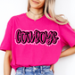 Cowboys Doodle Mascot Ready to Press Transfer DTF Transfer Sublimation Transfer
