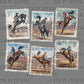 Cowboy Rodeo Stamps Western Ready to Press Instant Peel DTF Transfers Sublimation Transfers