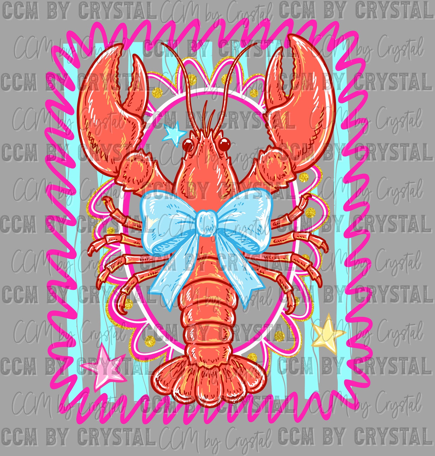 Crawfish Ready to Press DTF Transfers Sublimation Transfers