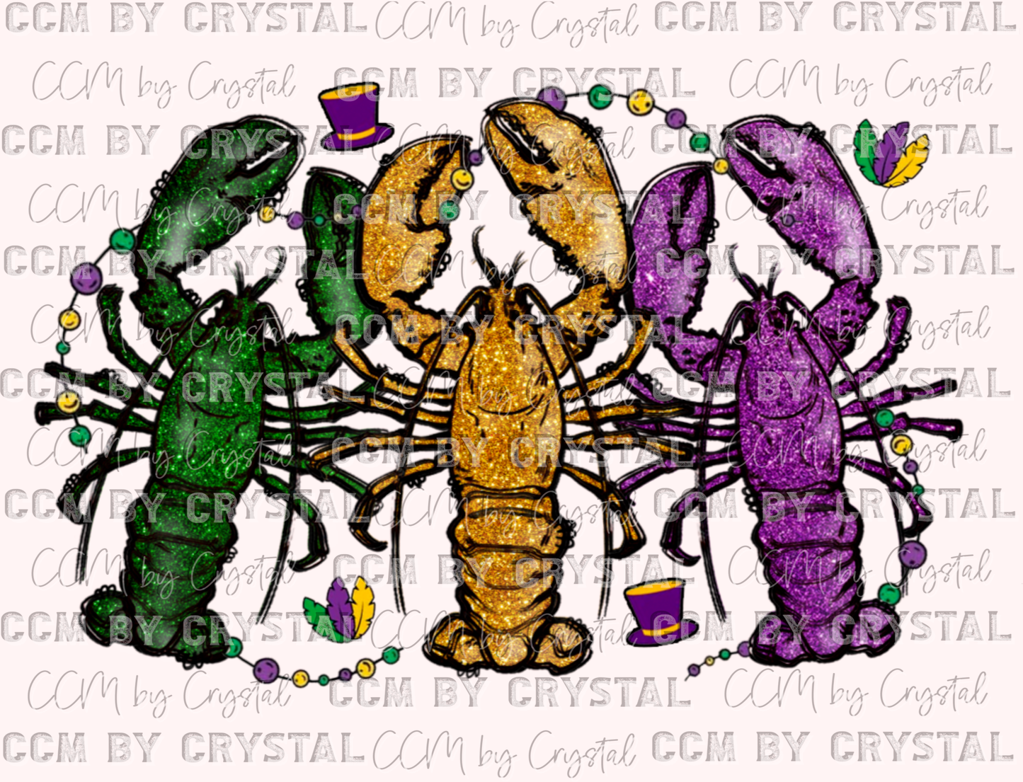 Mardi Gras Crawfish Ready to Press Transfer