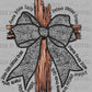 Lace Faith Bow Ready to Press Transfer DTF Transfer Sublimation Transfer