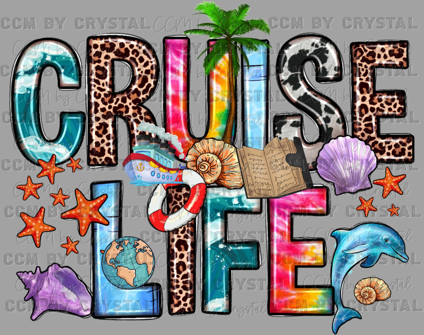 Cruise Life Ready to Press DTF Transfers Sublimation Transfers