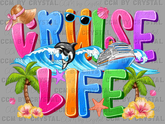 Cruise Life Ready to Press DTF Transfers Sublimation Transfers