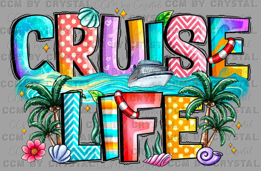 Cruise Life Ready to Press DTF Transfers Sublimation Transfers