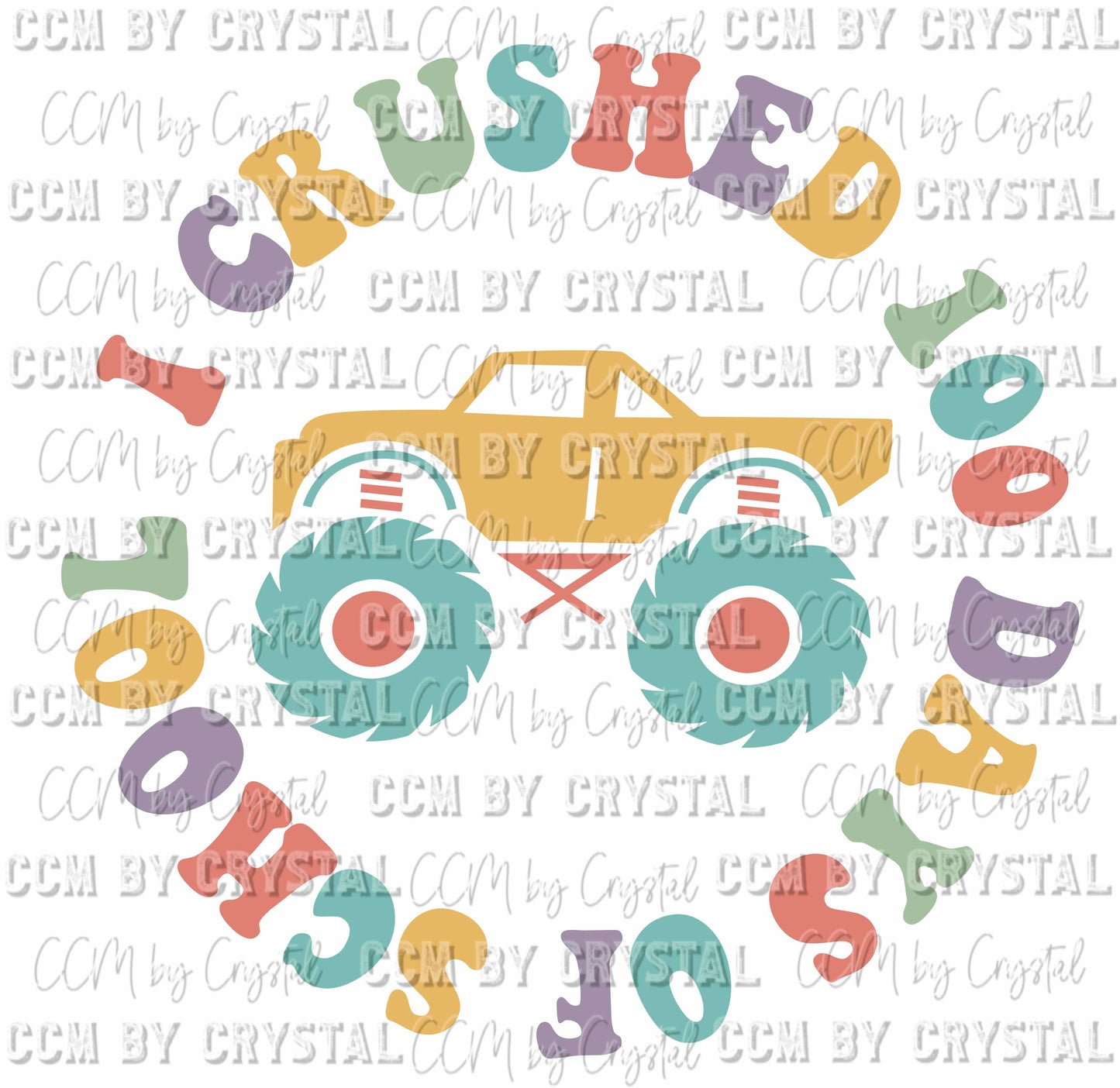 I Crushed 100 Days of School Ready to Press Transfer