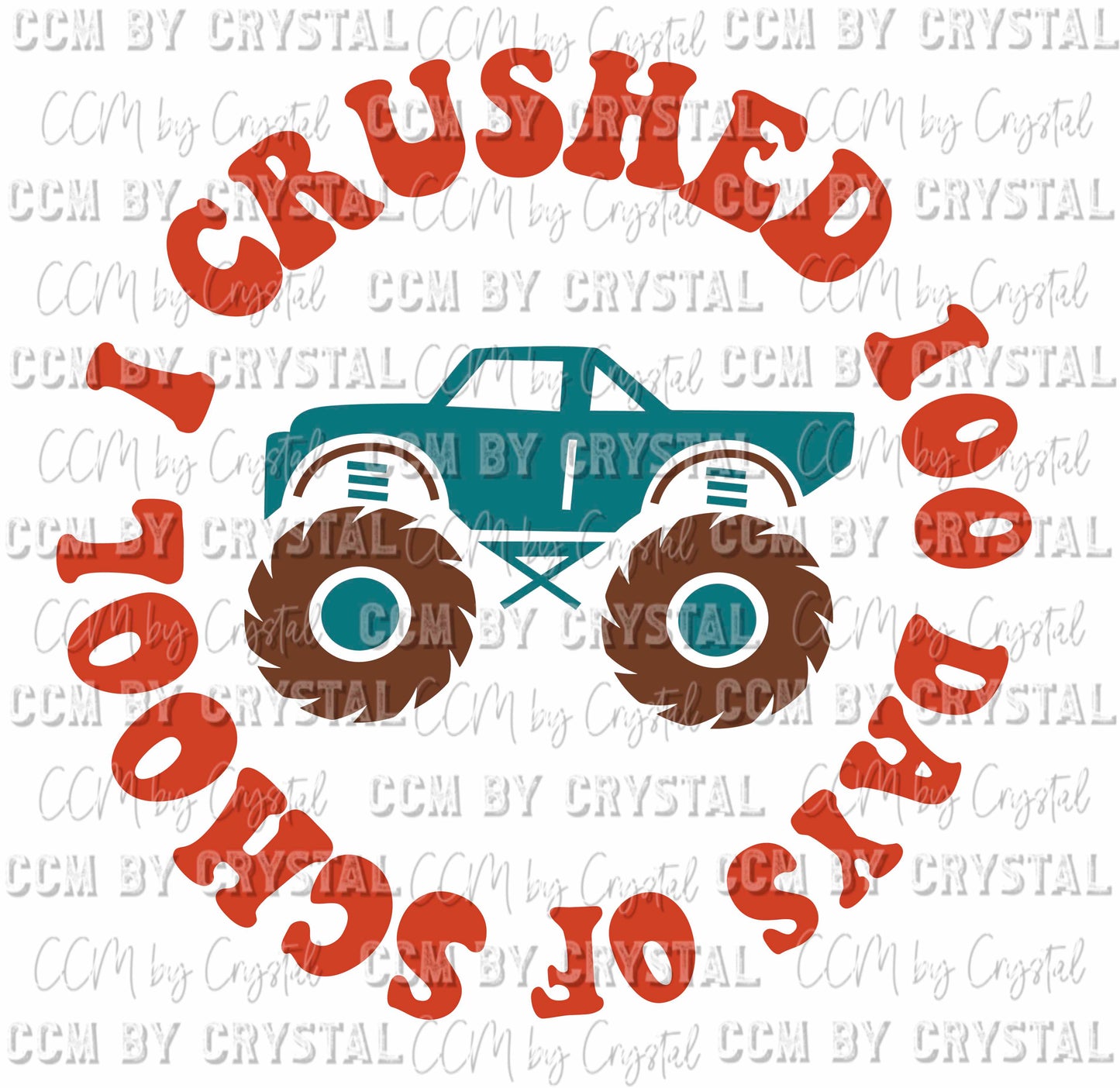 I Crushed 100 Days of School Ready to Press Transfer