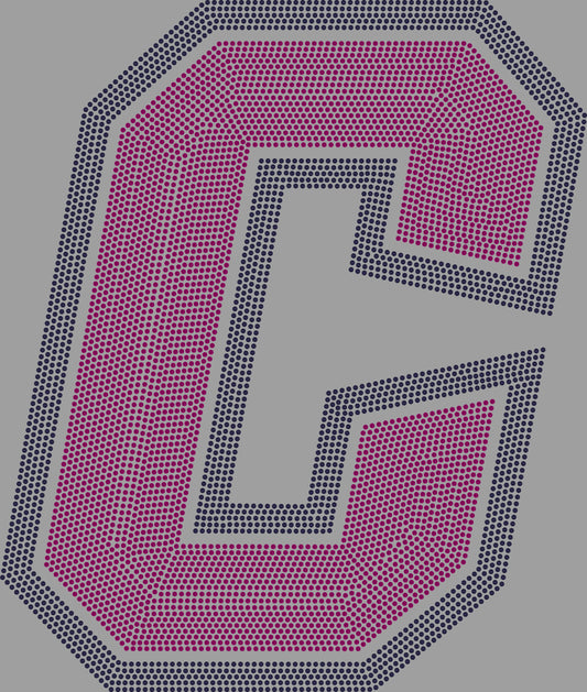 C Crossett 2-Color Approximately 11" wide Spangle Transfer