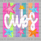 Cubs Colorful Mascot Ready to Press DTF Transfers Sublimation Transfers