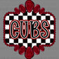 Cubs Maroon Concho Ready to Press Transfer DTF Transfer Sublimation Transfer