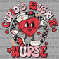 Cupid's Favorite Nurse Valentines Day Ready to Press Transfer DTF Transfer Sublimation Transfer