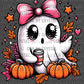 Cute Ghost Halloween Ready to Press Transfer DTF Transfer Sublimation Transfer