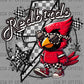 Redbirds Cute Mascot Ready to Press Transfer DTF Transfer Sublimation Transfer