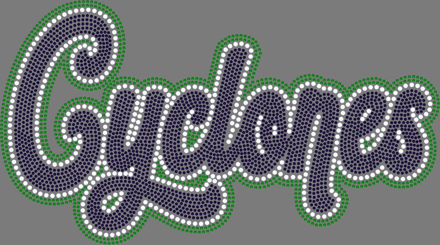Cyclones 11" 3-Color Ready to Press Spangle Transfer Bling Transfer Sparkle Transfer