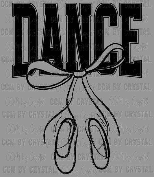 Dance Ballet Slippers Ready to Press Transfer DTF Transfer Sublimation Transfer