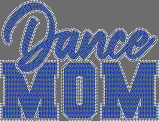 Dance Mom 11" Wide 2- Color Spangle Ready to Press Spangle Transfer Sparkle Bling