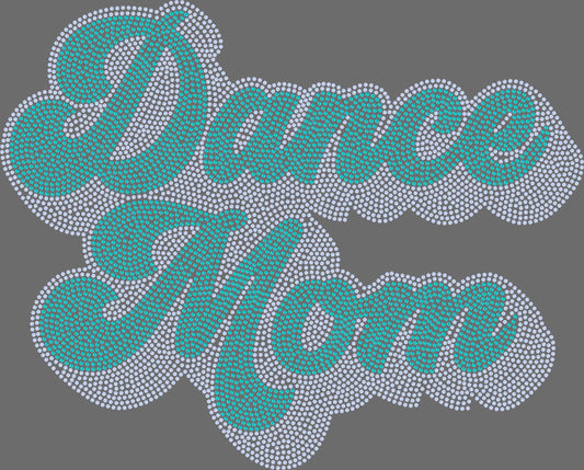 Dance Mom 11" Wide 2- Color Spangle Ready to Press Spangle Transfer Sparkle Bling