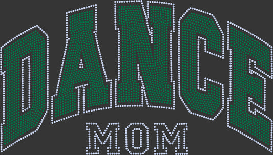 Dance Mom 11" Wide 2- Color Spangle Ready to Press Spangle Transfer Sparkle Bling