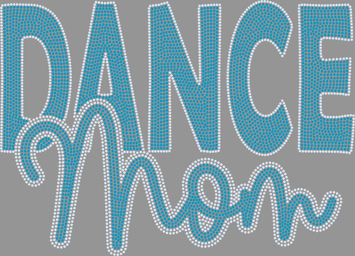 Dance Mom Approximately 11" wide Spangle Transfer