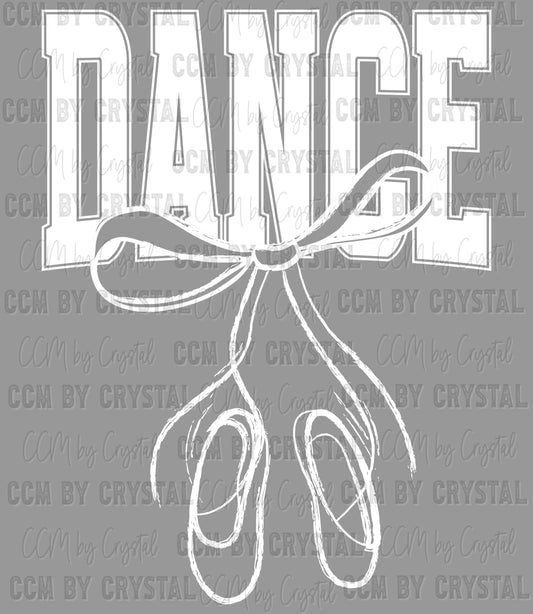 Dance Ballet Slippers Ready to Press Transfer DTF Transfer