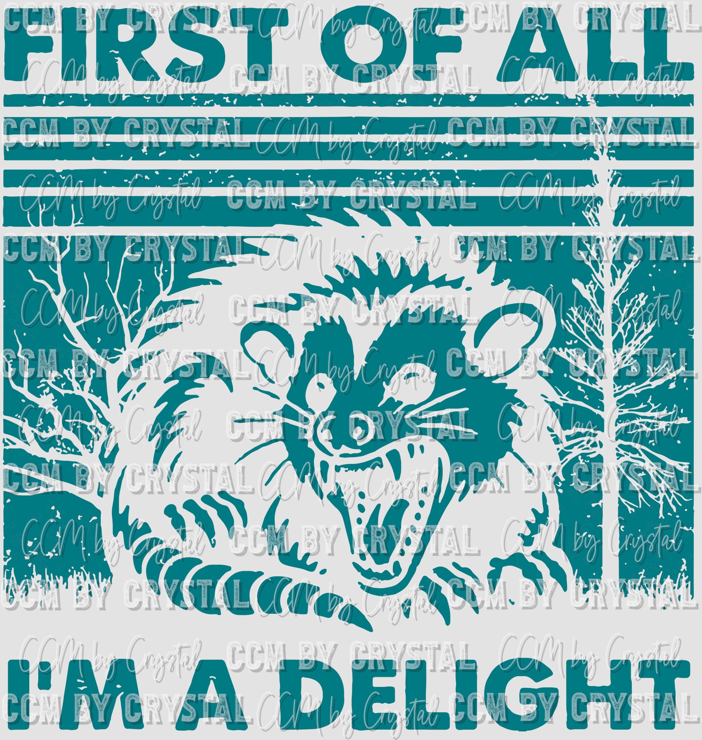 First of All I'm A Delight Ready to Press Transfer