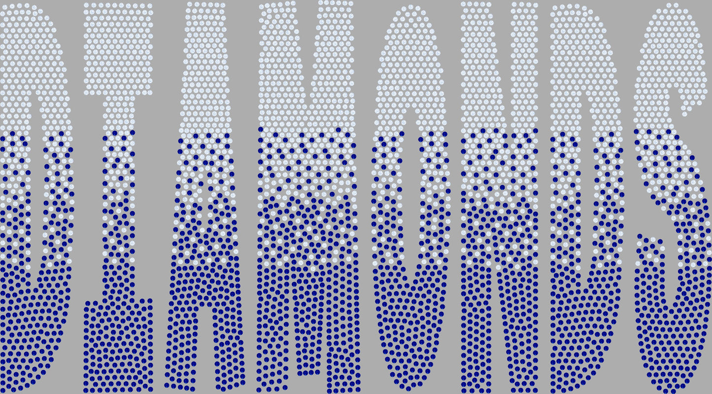 Diamonds Ombre 2-Color Approximately 11" wide Spangle Transfer