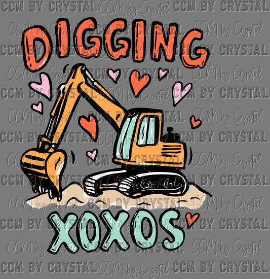 Digging Xoxos Valentines Day Ready to Press DTF Transfers Sublimation Transfers