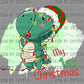 Dino My 1st Christmas Ready to Press Transfer DTF Transfer Sublimation Transfer