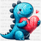 Valentine's Day Dino Ready to Press Transfer