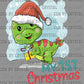 Dino My 1st Christmas Ready to Press Transfer DTF Transfer Sublimation Transfer