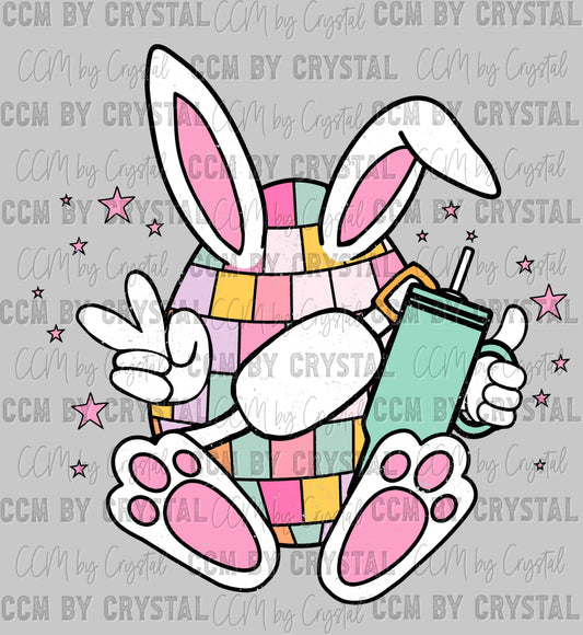 Easter Disco Egg Ready to Press Transfer