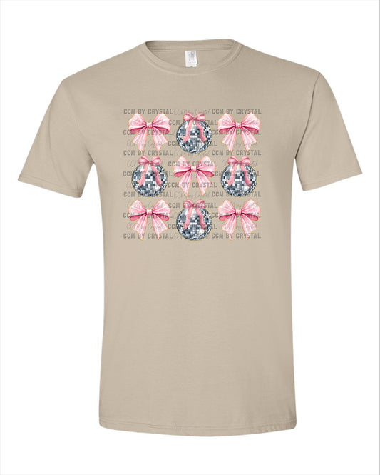 Disco Ball Bows T-Shirt HC