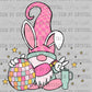 Easter Disco Gnome Ready to Press Transfer