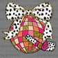 New Year Disco Ball Ready to Press Instant Peel DTF Transfers Sublimation Transfers