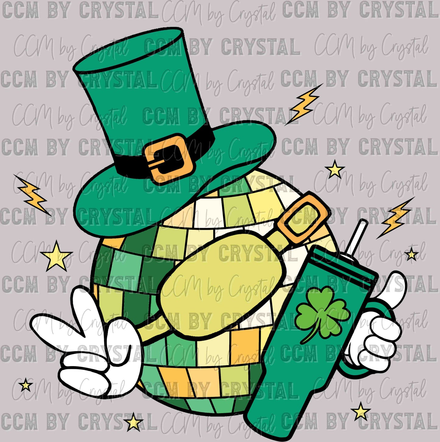 St. Patrick's Day Disco Ready to Press Transfer