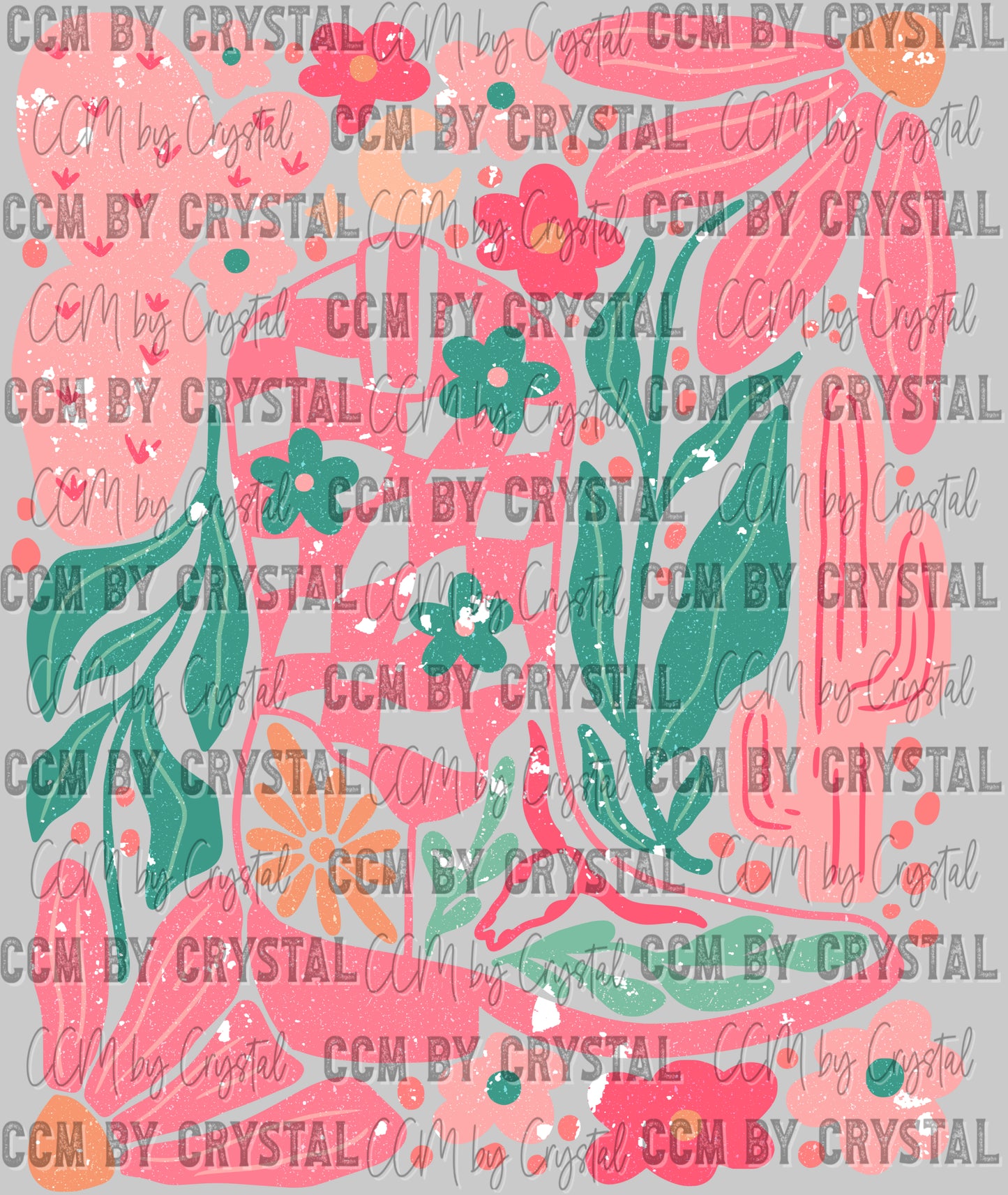 Boho Cowgirl Boot Distressed Rodeo Western Ready to Press Transfer DTF Transfer Sublimation Transfer